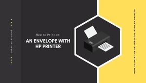 How to Print on an Envelope with hp Printer