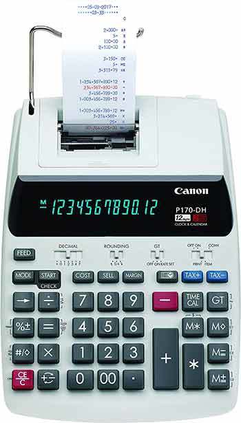Canon P170-DH-3 Desktop Printing Calculator