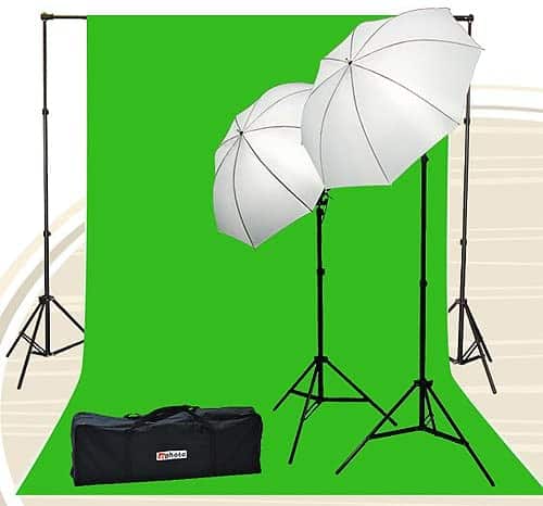 Chromakey Green Screen Kit 800w Photo Video Lighting Kit